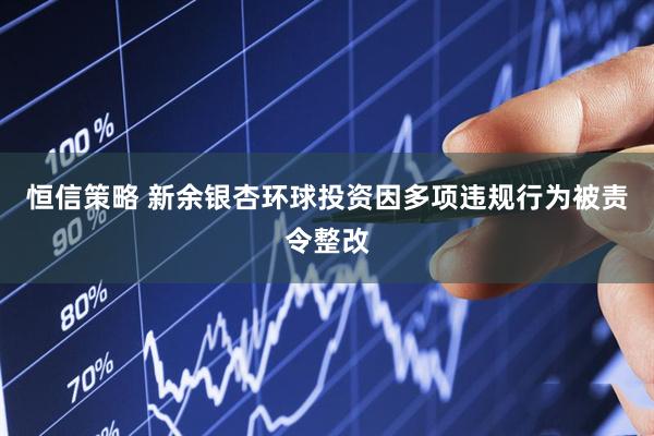 恒信策略 新余银杏环球投资因多项违规行为被责令整改