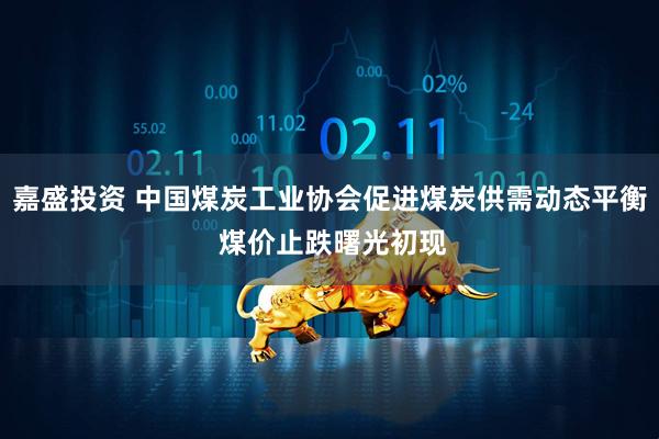 嘉盛投资 中国煤炭工业协会促进煤炭供需动态平衡 煤价止跌曙光初现