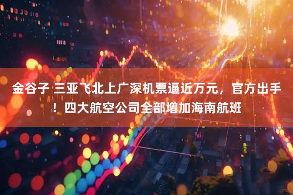 金谷子 三亚飞北上广深机票逼近万元，官方出手！四大航空公司全部增加海南航班